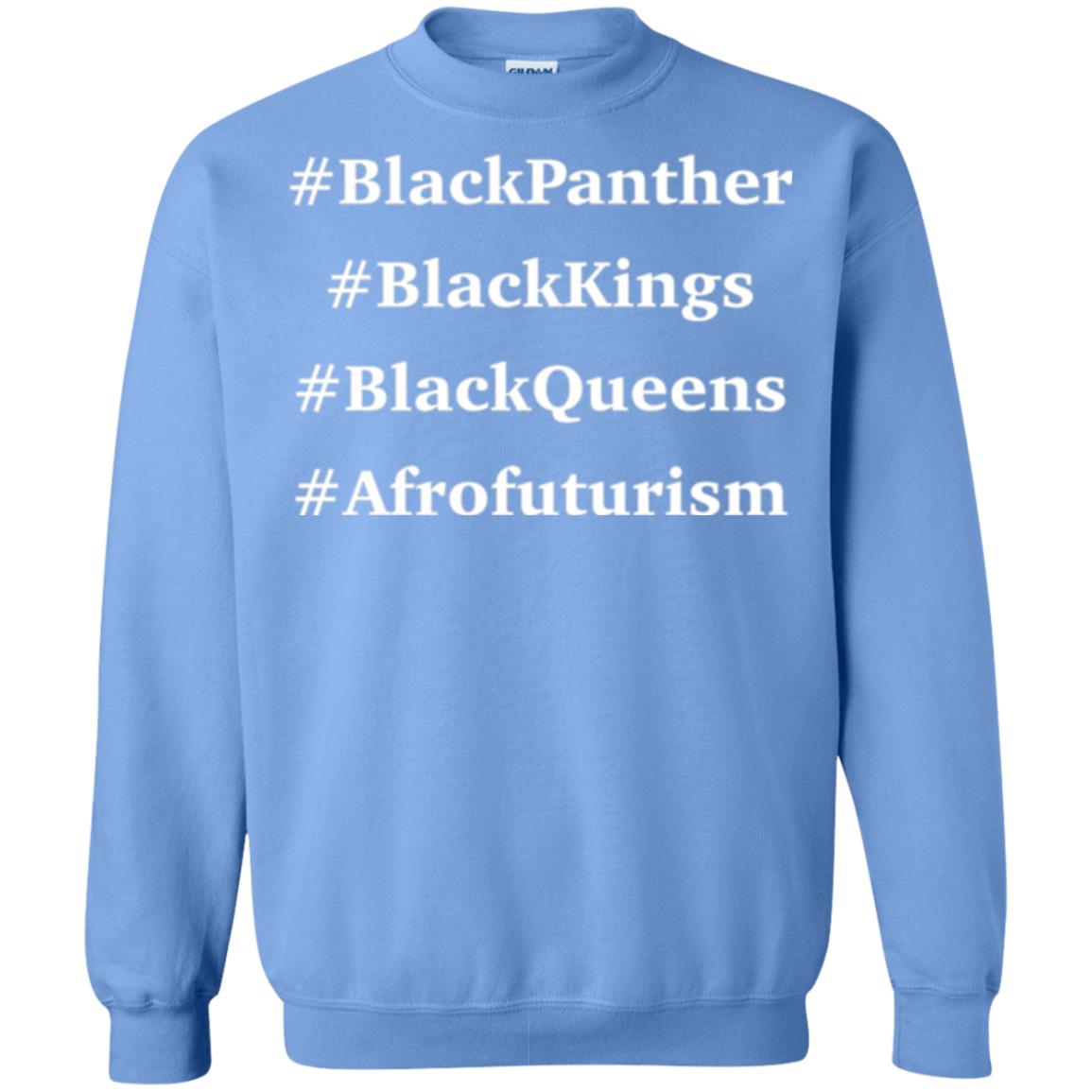 Black Panther Black Kings Black Queens Afrofuturism T-shirt Carolina Blue