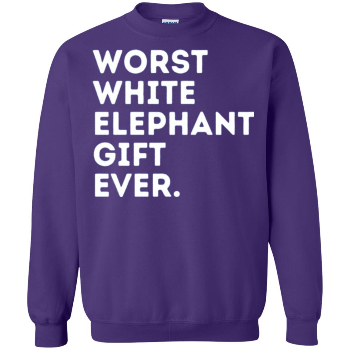 Best Worst White Elephant T-shirt Purple