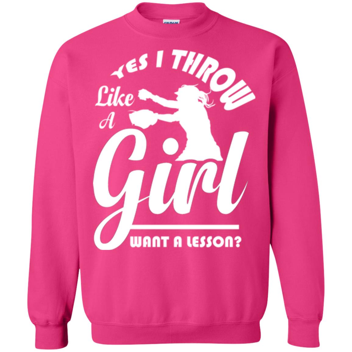 Softball T-shirt Yes I Throw Like A Girl Want A Lesson Heliconia