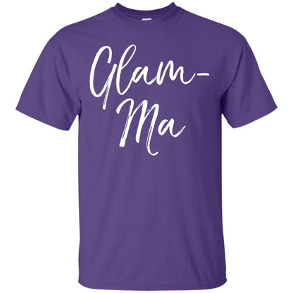 Glamorous Grandma Fabulous T-shirt Glam-ma T-shirt Purple