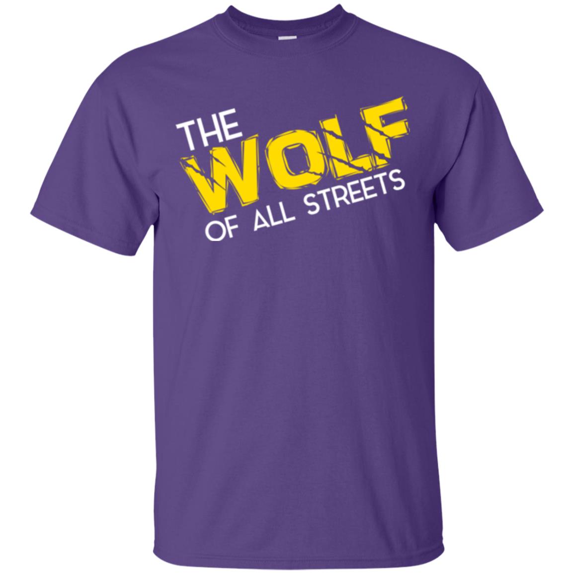 Wolf Lover T-shirt The Wolf Of All Streets Purple
