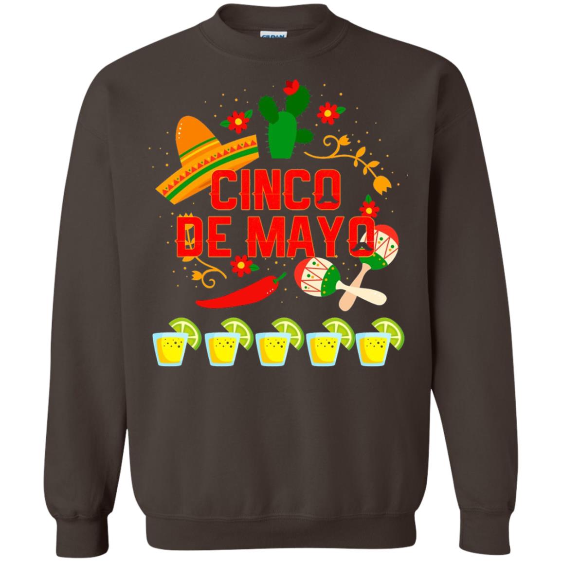 Fiesta Cinco De Mayo T-shirt Cinco De Mayo Dark Chocolate