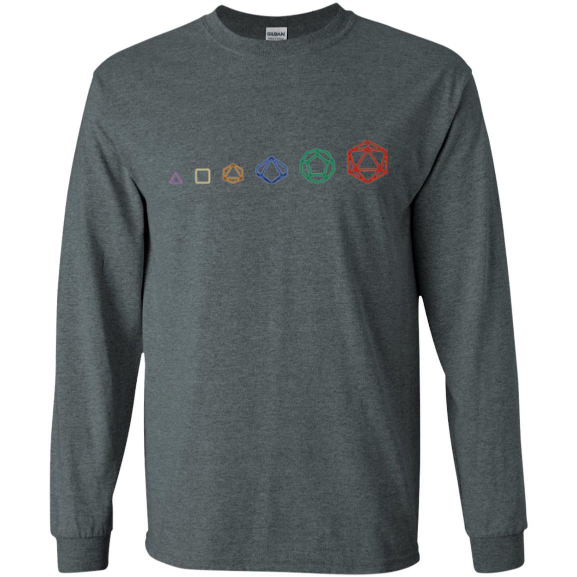 Gamer T-shirt D20 Dice Evolution Role T-shirt Dark Heather