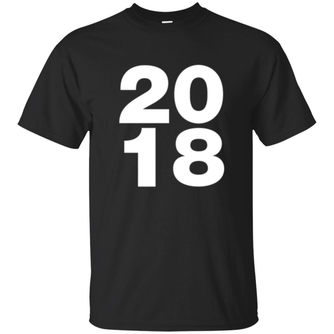 Happy New Year T-shirt 2018 New Year Party T-shirt Black