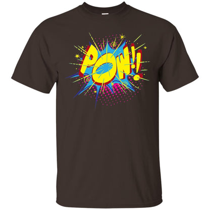 Pow Comic Sound Effect Shirt Dark Chocolate