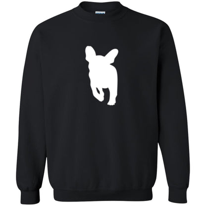 French Bulldog T-shirt White Silhouette Of Puppy Black