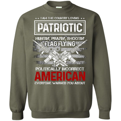 Politically Incorrect American Everyone Warned You About Military Shirt Military Green