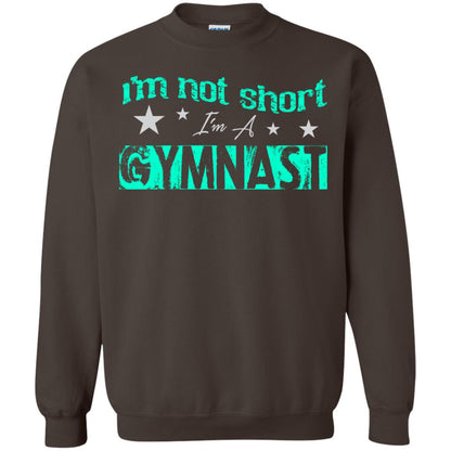 Gymnast T-shirt I_m Not Short I_m A Gymnast Dark Chocolate