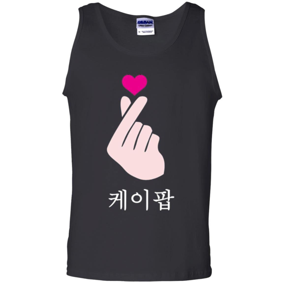K-pop T-shirt Hand Symbol Cute Korean Music Black