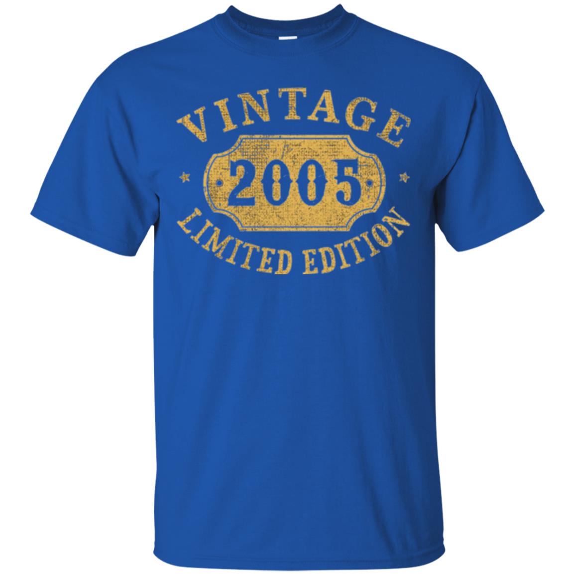 Brithday T-shirt Vintage 2005 Limited Edition Royal