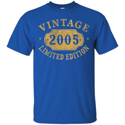 Brithday T-shirt Vintage 2005 Limited Edition Royal