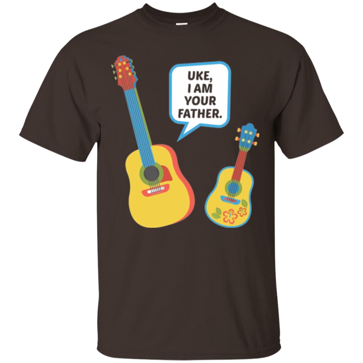 Ukulele Lovers T-shirt Uke I Am Your Father Dark Chocolate