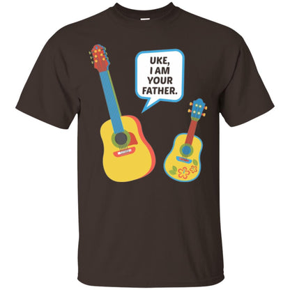 Ukulele Lovers T-shirt Uke I Am Your Father Dark Chocolate