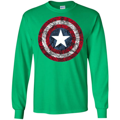 Film T-shirt Captain America Avengers Shield Comic Graphic Irish Green