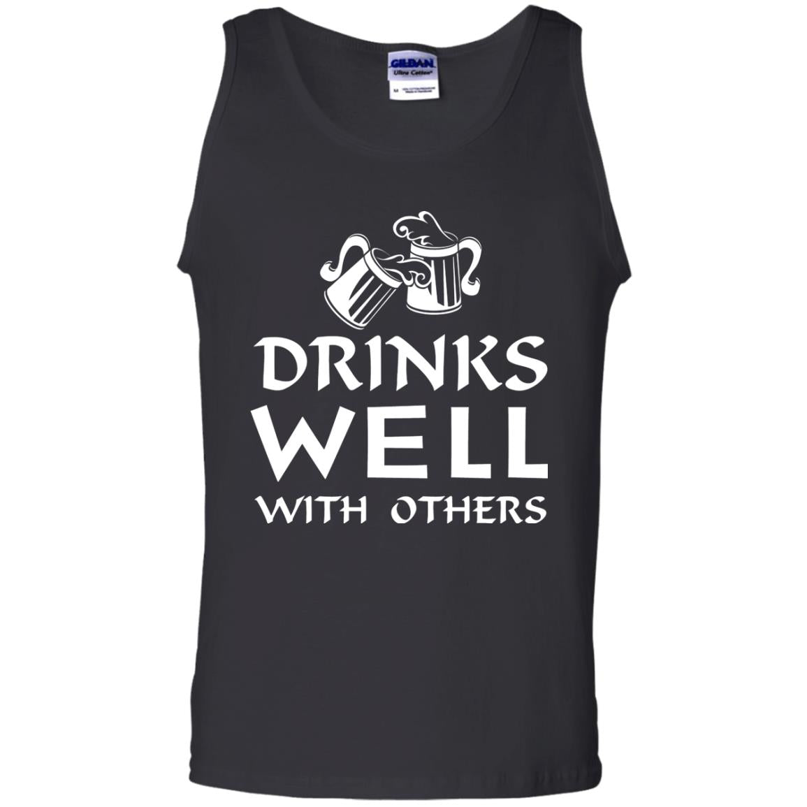 Drinks Well With Others St. Patrick_s Day T-shirt Black