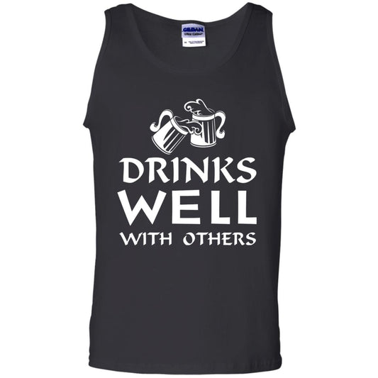Drinks Well With Others St. Patrick_s Day T-shirt Black
