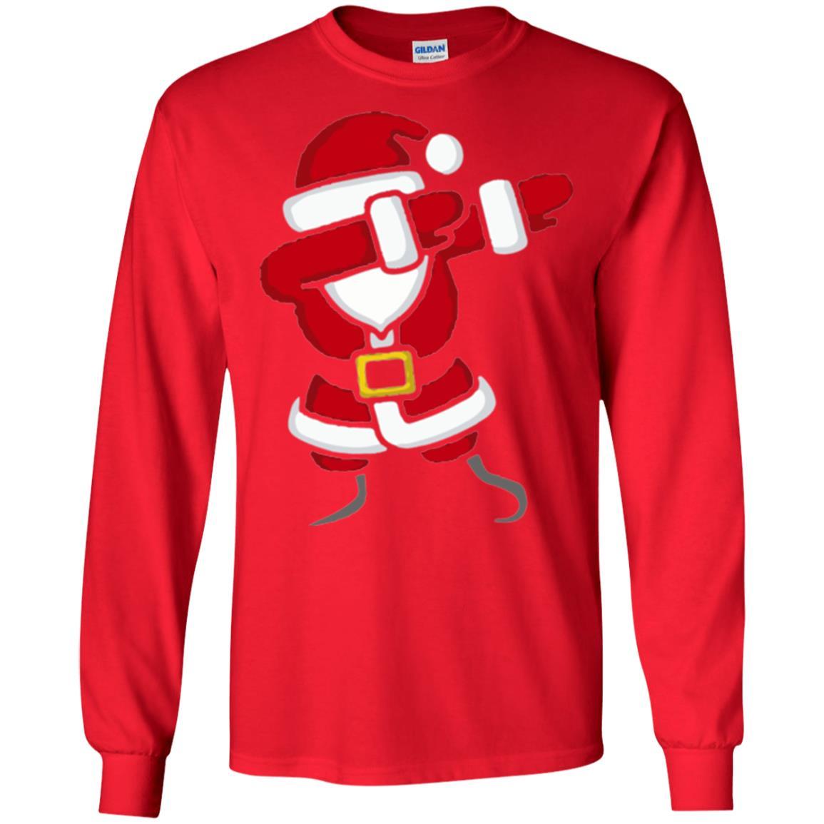 Christmas T-shirt Dabbing Santa Claus Red