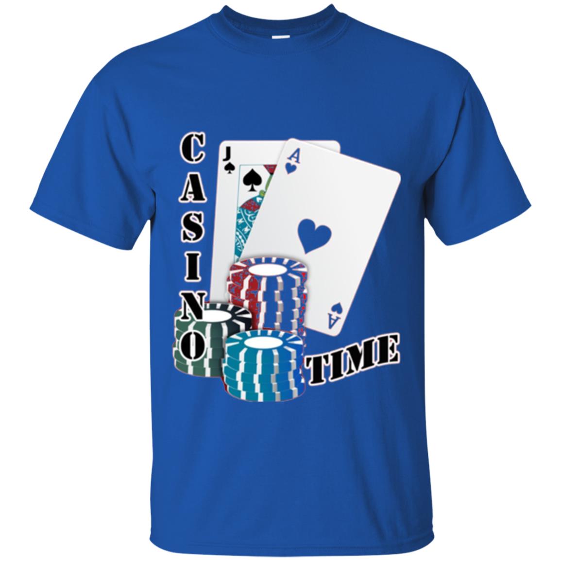 Fun Gambling T-shirt Casino Time Royal