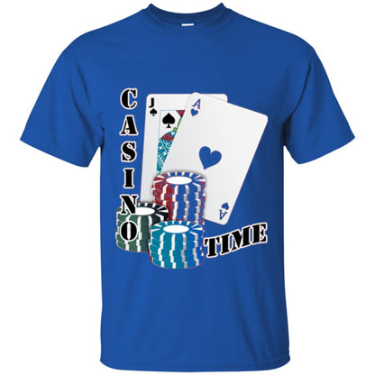Fun Gambling T-shirt Casino Time Royal