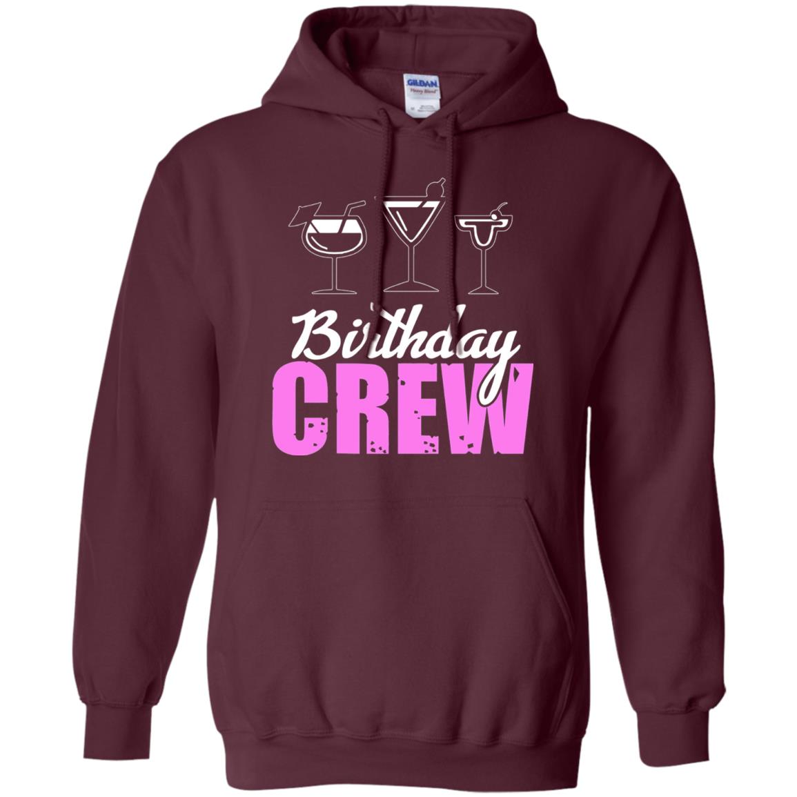 Birthday Crew Funny Girls Birthday Squad T-shirt Maroon