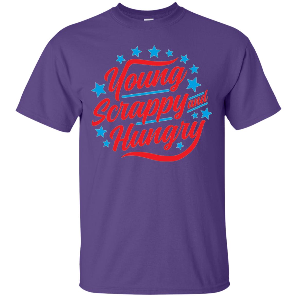 Hamilton T-shirt Young Scrappy And Hungry Purple