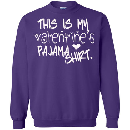 Valentine_s Day T-shirt This Is My Valentines Pajama Shirt Purple