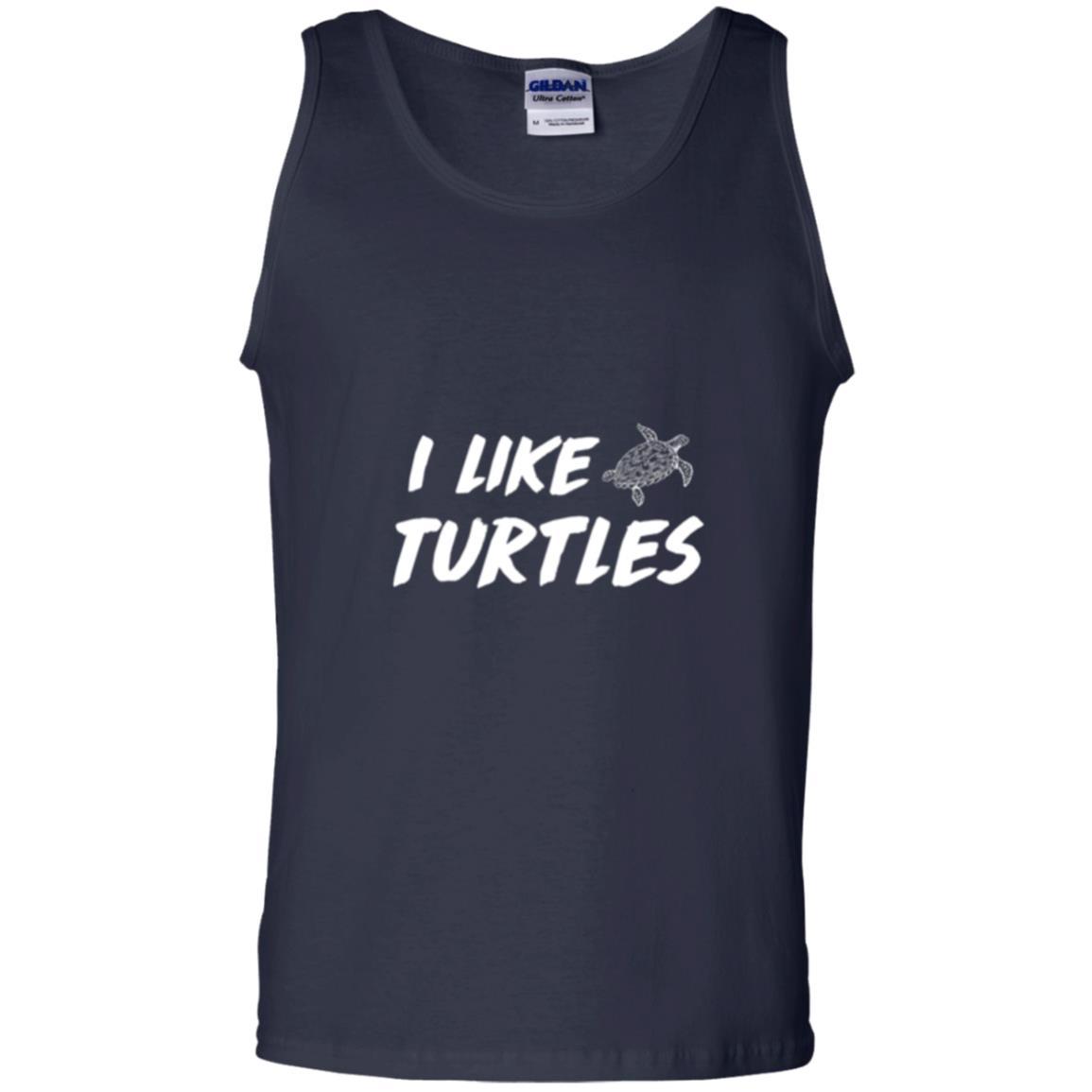 Turtle Lover T-shirt I Like Turtles Navy