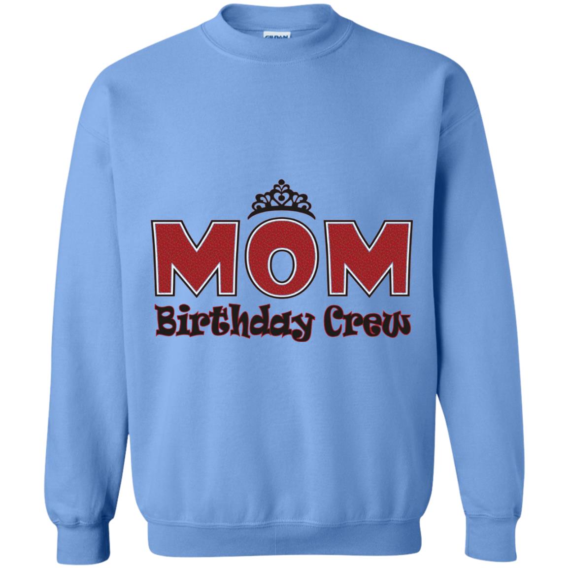 Mom Birthday Crew T-shirt Birthday Party Carolina Blue