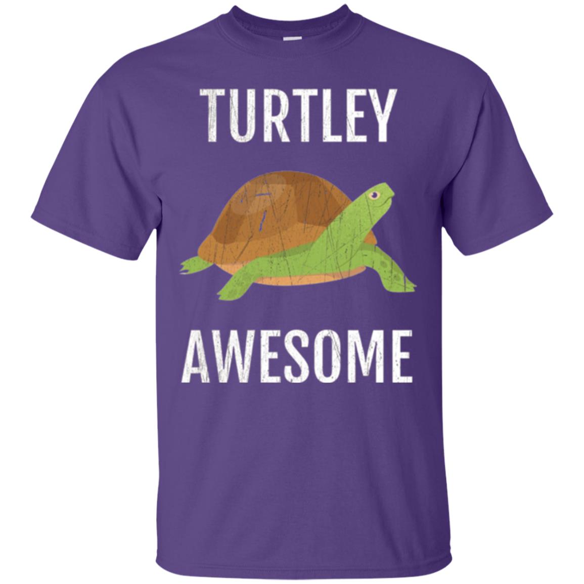 Turtle T-shirt Turtley Awesome Purple