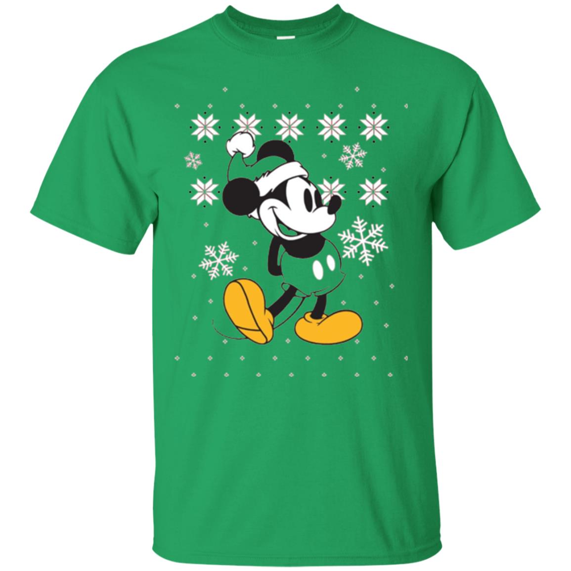 Christmas T-shirt Disney Mickey Mouse Irish Green