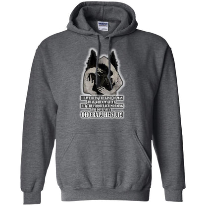 The Devil Say Oh Crap He Is Up Wolf Shirt Dark Heather