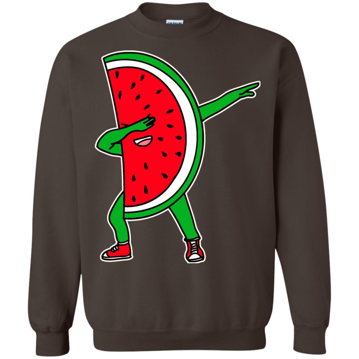 Dabbing Watermelon Shirt Dark Chocolate