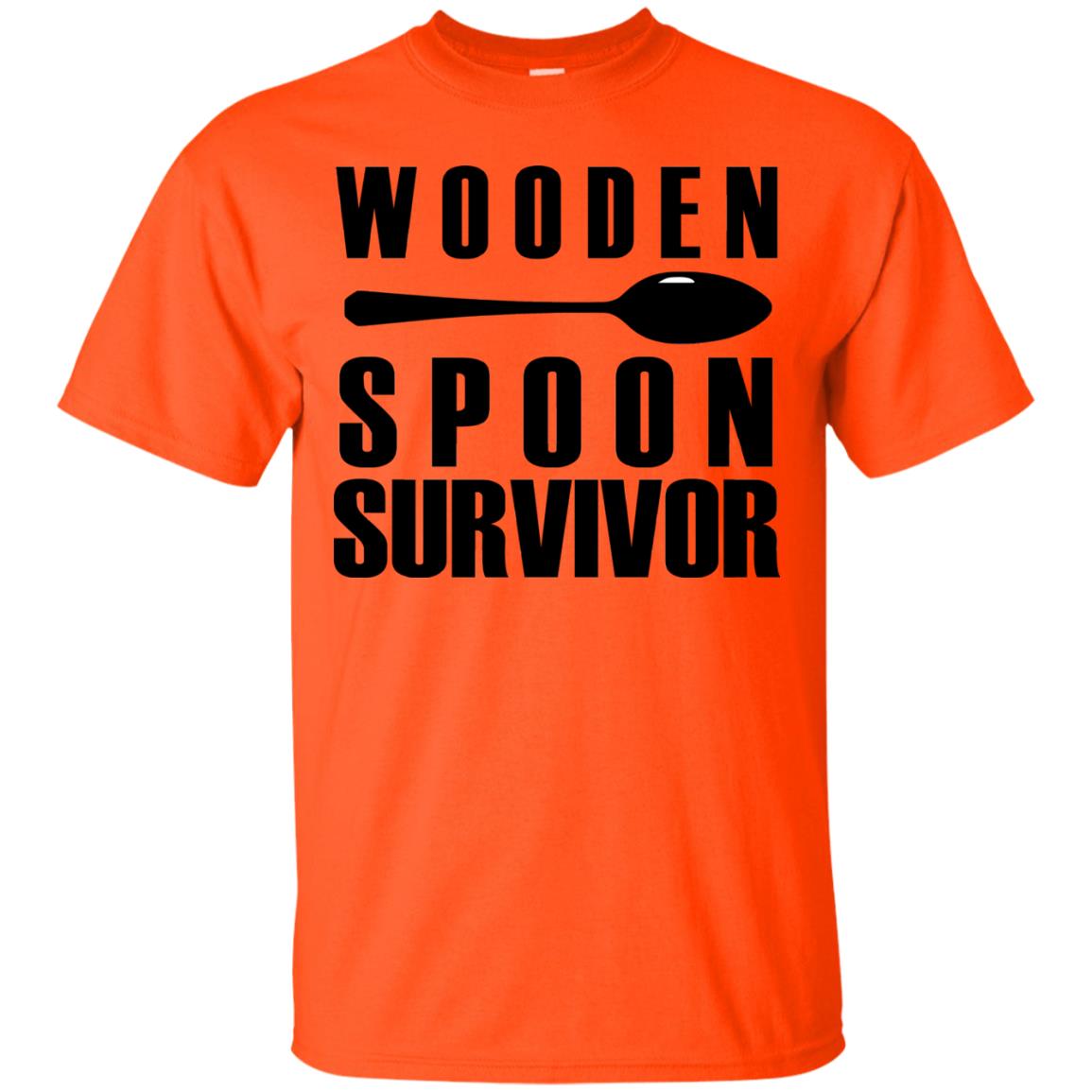 Wooden Spoons Survivor Shirt Orange