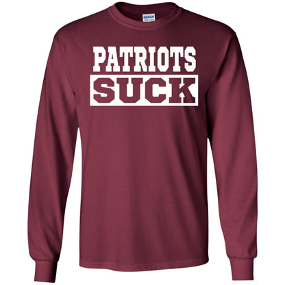 Patriots Suck T-shirt I Hate Patriots Maroon