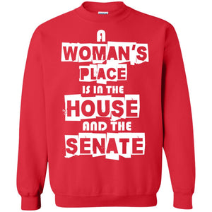 Women's Right T-shirt A Woman's Place Is In The House And The Senate
