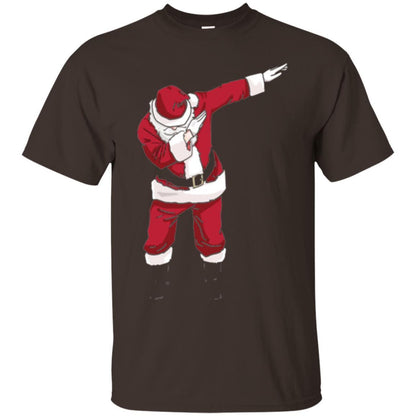 Christmas T-shirt Dabbing Santa Dark Chocolate