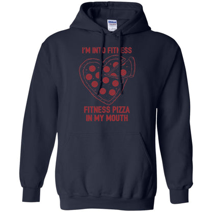 Pizza Lover T-shirt Fitness Pizza In My Mouth Navy