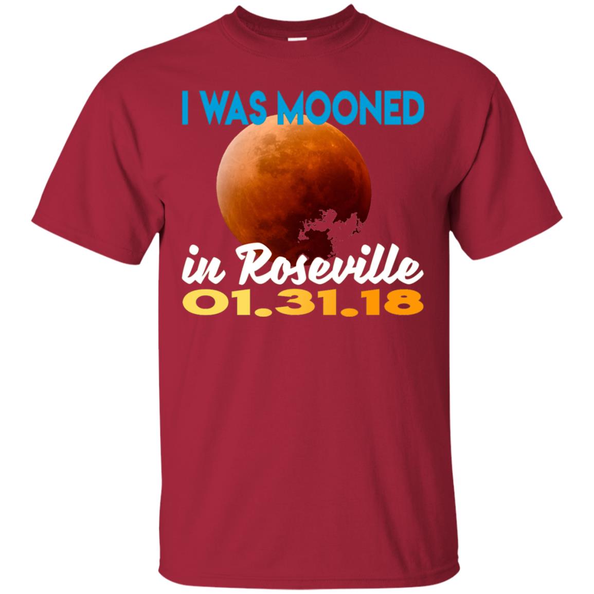 Mooned In Roseville Lunar Eclipse Matching Family T-shirt Cardinal