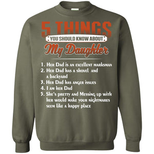 5 Things You Should Know About My Daughter Parents Shirt