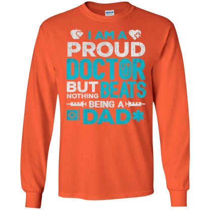 Doctor Dad T-shirt Proud Doctor Orange
