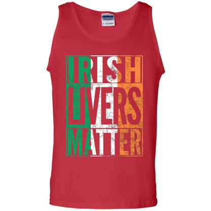 Irish Livers Matter St. Patrick_s Day T-shirt Red
