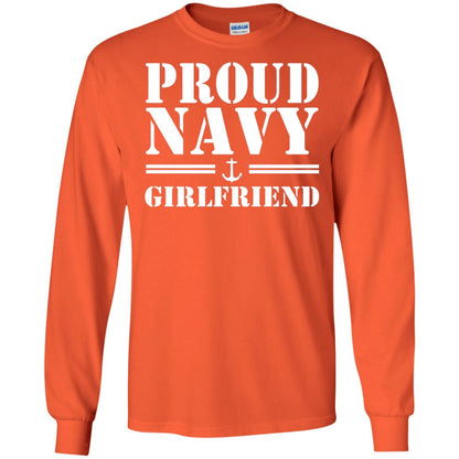 Pride U.s. Army Shirt Proud Navy Girlfriend Orange