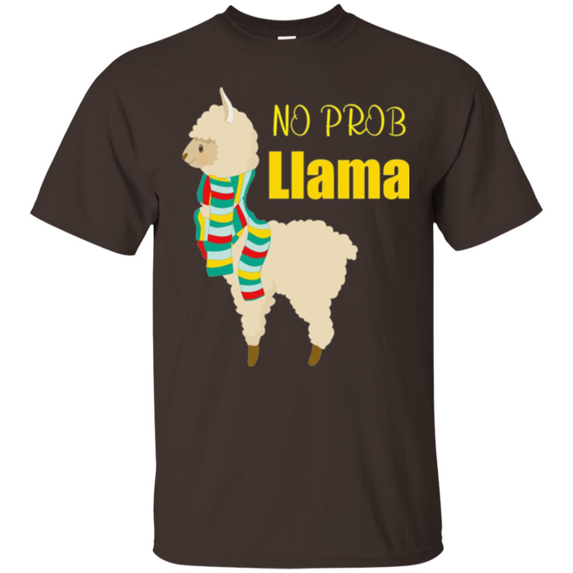 No Prob Llama T-shirt Dark Chocolate