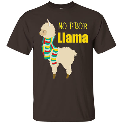 No Prob Llama T-shirt Dark Chocolate