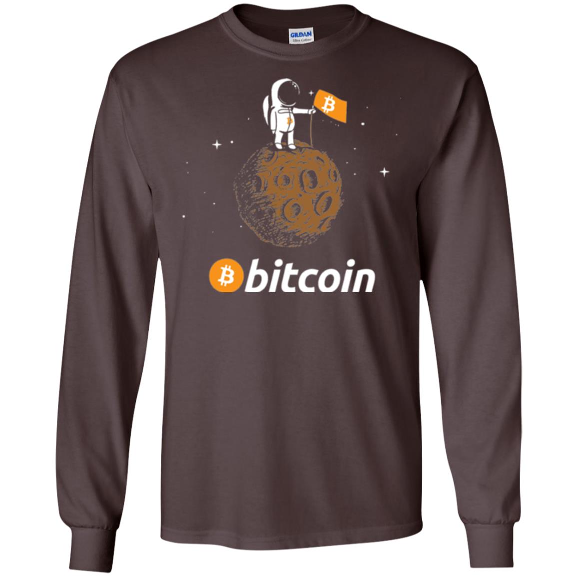 Bitcoin T-shirt Featuring Astronaut Dark Chocolate