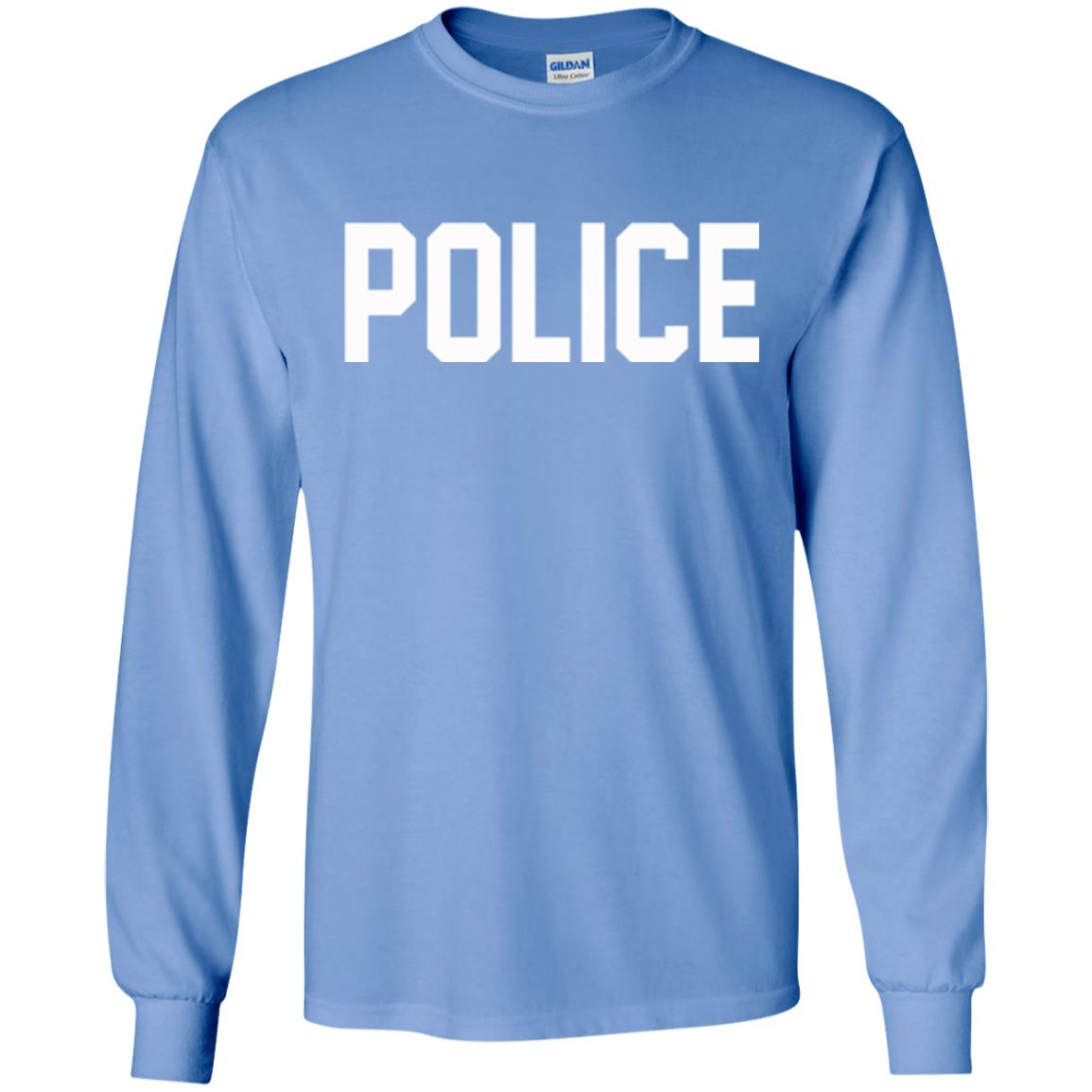 Police Halloween T-shirt Carolina Blue