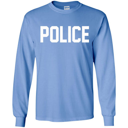 Police Halloween T-shirt Carolina Blue