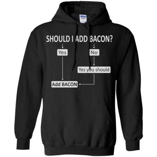 Bacon Lovers T-shirt Shoud I Add Bacon Black