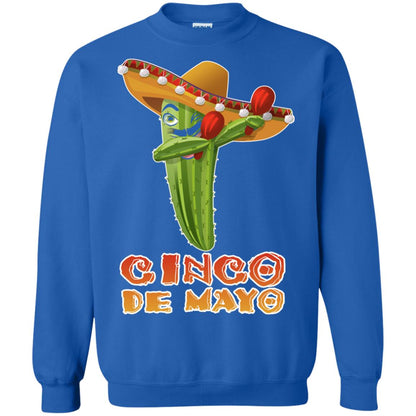 Dabbing Cinco De Mayo Cactus Shirt Royal