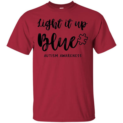 Autism Awareness Shirts Light It Up Blue Cardinal
